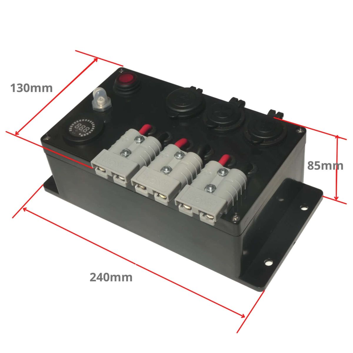12 Volt Control Box Power Distribution Compact Offroad Dual battery